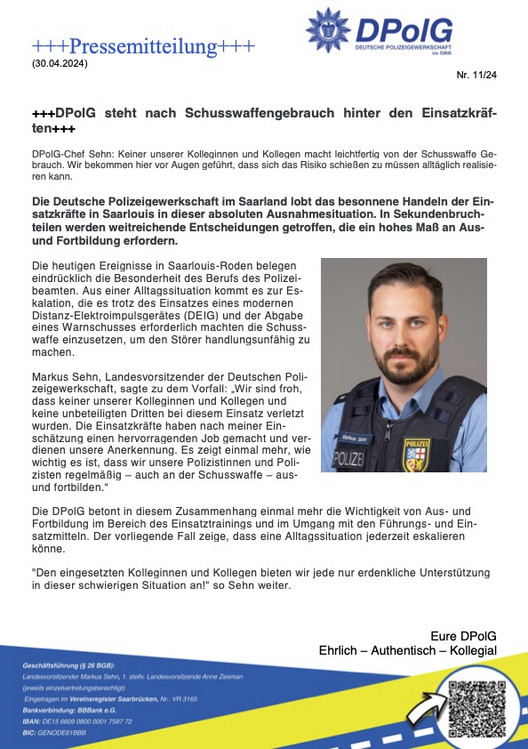Pressemitteilung Nr. 11/24